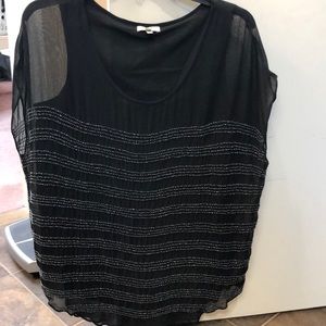 Joie black party top